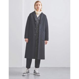 ハイク(HYKE)のHYKE ハイク SHOP COAT ネイビー サイズ2 ユニセックス春コート(ロングコート)