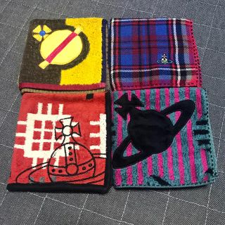 ヴィヴィアンウエストウッド(Vivienne Westwood)のVivienneWestwood/タオルハンカチ4枚セット.used(ハンカチ)