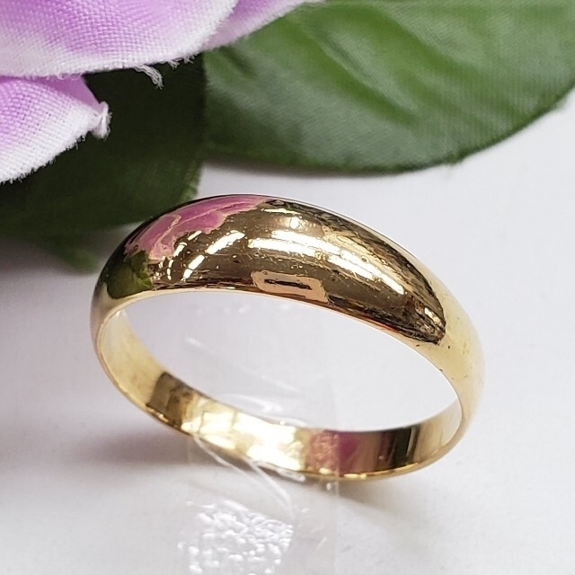 サンジ様  K18  甲丸リング　指輪　18金 メンズのアクセサリー(リング(指輪))の商品写真