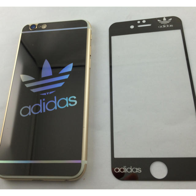 adidas(アディダス)の海外限定アディダス強化ガラス4色選択 スマホ/家電/カメラのスマホアクセサリー(iPhoneケース)の商品写真