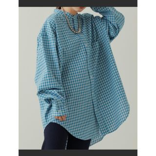 カスタネ(Kastane)のkastane【UNISEX】リサイクルヤーンチェックオーバーシャツ値下げ不可(シャツ/ブラウス(長袖/七分))