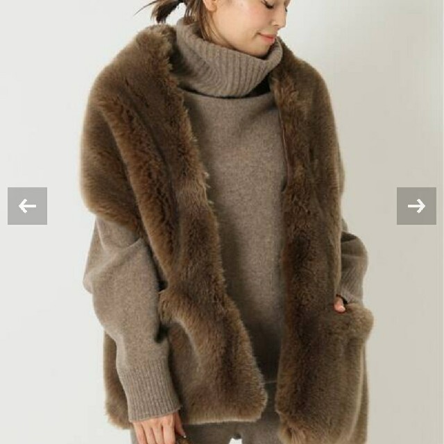 A POINT etc. Fake Fur Cape