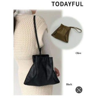 トゥデイフル(TODAYFUL)のtodayful softleather embroidery bag(ハンドバッグ)