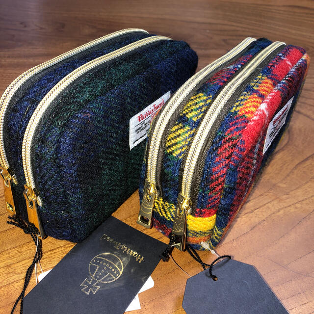 Harris Tweed(ハリスツイード)の新品 ハリスツィード  ポーチ 2個セット2 レディースのファッション小物(ポーチ)の商品写真