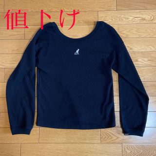 ヘザー(heather)のヘザーカンゴールカットソーSサイズ黒色(カットソー(長袖/七分))