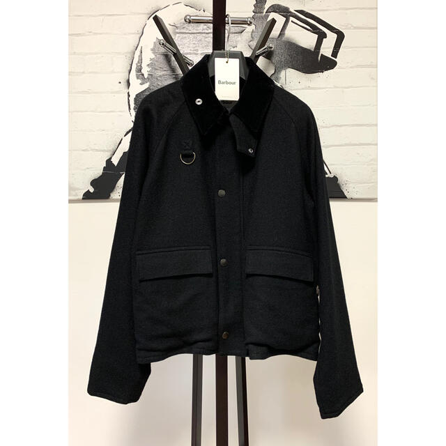 BEAMS(ビームス)の四五千様専用！！Barbour × BEAMS F 別注SPEYブラックウール メンズのジャケット/アウター(ブルゾン)の商品写真