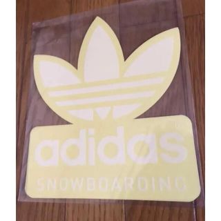 アディダス(adidas)の送料込み！アディダススノボー 白 ステッカー(アクセサリー)