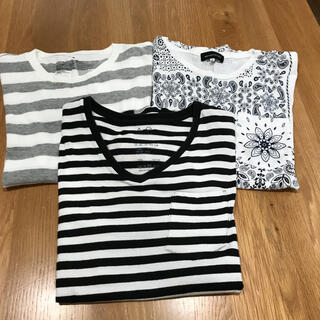 ムジルシリョウヒン(MUJI (無印良品))のTシャツ３枚セット(Tシャツ/カットソー(半袖/袖なし))