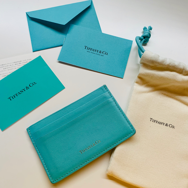 Tiffany & Co.(ティファニー)のカードケース　ティファニー　袋付き　純正品 レディースのファッション小物(名刺入れ/定期入れ)の商品写真