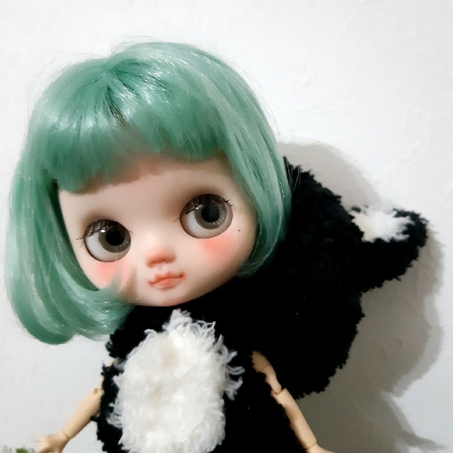 otodoll・水色ボブの黒猫ちゃん・ミディアイシードール・カスタム - 人形