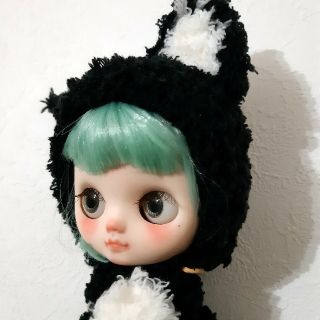 otodoll・水色ボブの黒猫ちゃん・ミディアイシードール・カスタム