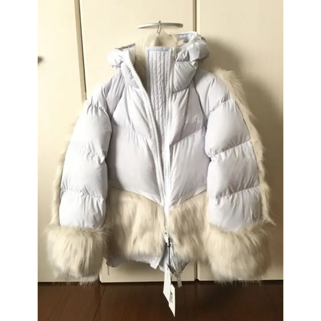 Nike Sacai Fur ファー S Size White 白