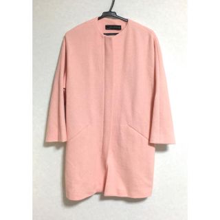 ザラ(ZARA)のお値下げ！ZARA ノーカラーコート(ノーカラージャケット)