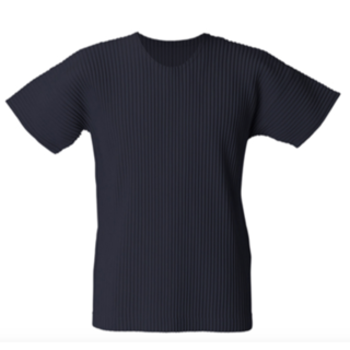 イッセイミヤケ(ISSEY MIYAKE)のイッセイミヤケ　オムプリッセ　BASIC-Tシャツ　黒(Tシャツ/カットソー(半袖/袖なし))