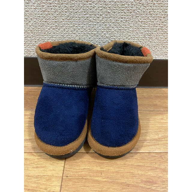 ムートンブーツ　13センチ　青 キッズ/ベビー/マタニティのベビー靴/シューズ(~14cm)(ブーツ)の商品写真