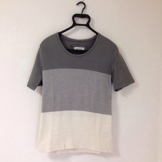 3色切り替えボーダーTシャツ(Tシャツ/カットソー(半袖/袖なし))