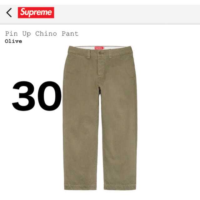 Supreme(シュプリーム)のsupreme pin up chino pant 30 メンズのパンツ(チノパン)の商品写真