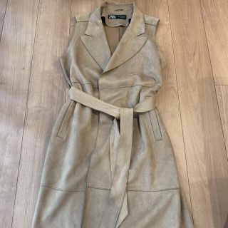 ザラ(ZARA)のZARA スエードロングジレ(ベスト/ジレ)