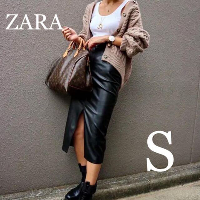 ZARA♡レザー風ペンシルスカート