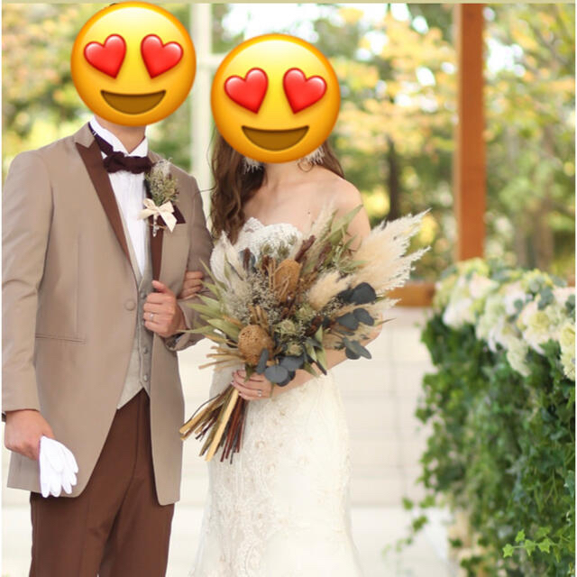 ウェディング結婚式　ブーケ&ブートニア