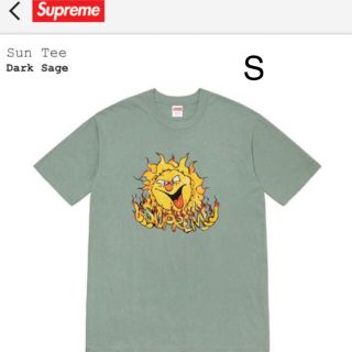 シュプリーム(Supreme)のSupreme Sun  Tee Dark Sage S(Tシャツ/カットソー(半袖/袖なし))