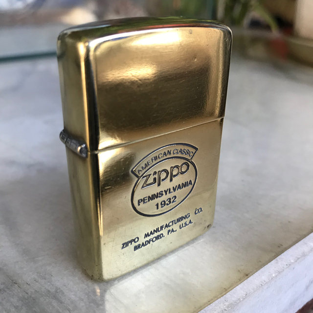 ZIPPO(ジッポー)のセール　Zippo zippo ジッポーオイルライター真鍮製 メンズのファッション小物(タバコグッズ)の商品写真