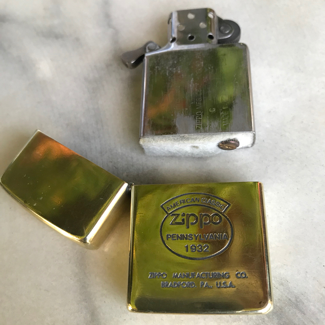 ZIPPO(ジッポー)のセール　Zippo zippo ジッポーオイルライター真鍮製 メンズのファッション小物(タバコグッズ)の商品写真