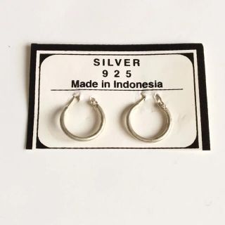 新品　ピアス　シルバーピアス　シルバー925 フープピアス　リングピアス(ピアス(両耳用))