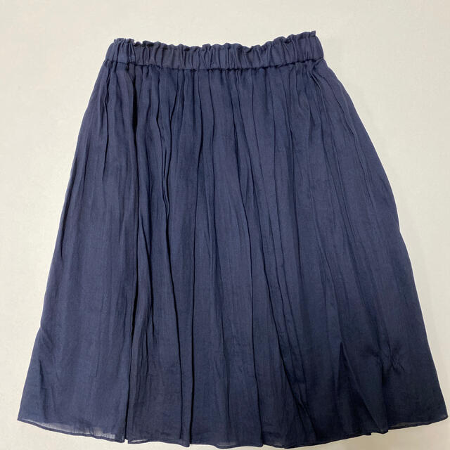 UNITED ARROWS(ユナイテッドアローズ)のユナイテッド  アローズ トーキョー　ブラックネイビースカート  レディースのスカート(ひざ丈スカート)の商品写真