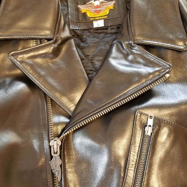 Harley Davidson - 【馬革】ハーレーダビッドソン ダブルライダースの Harley Davidson - 【馬革】ハーレーダビッドソン ダブルライダースの