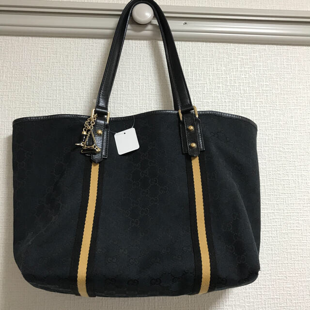 グッチ　シェリーライン GGキャンバス トートバッグ