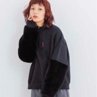 エックスガール(X-girl)のX-girl  MONSTER SLEEVE ANORAK(トレーナー/スウェット)