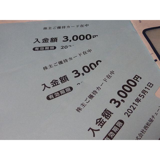 西松屋チェーン　株主優待カード　9000円分