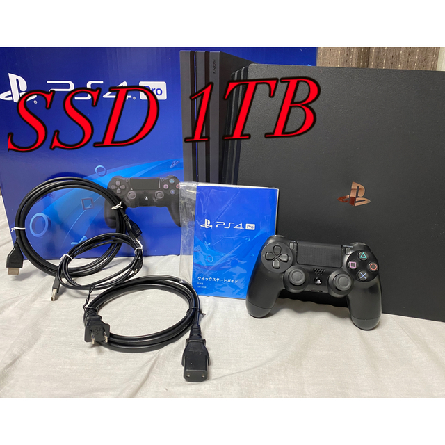 PS4 PRO CUH-7200BB01 SSD1TB 換装済み