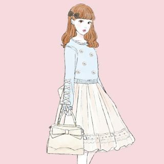 ロディスポット(LODISPOTTO)のmille fille closetファーポンポンマシュマロニット(ニット/セーター)