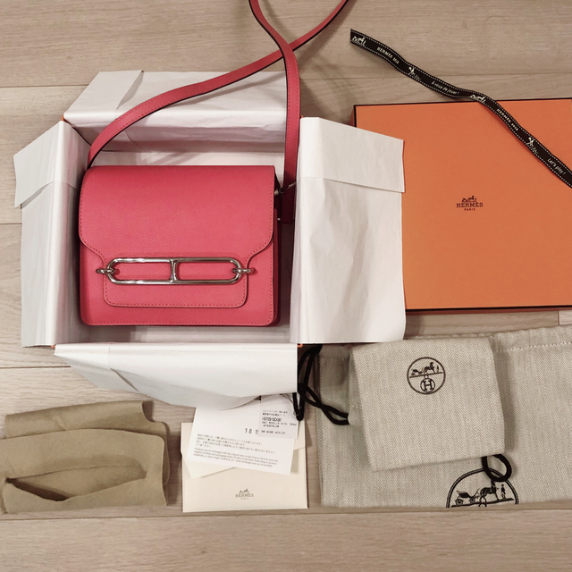 Hermes(エルメス)のCさん専用Hermesエルメスピンクバック ルリ Roulis Mini    レディースのバッグ(ショルダーバッグ)の商品写真