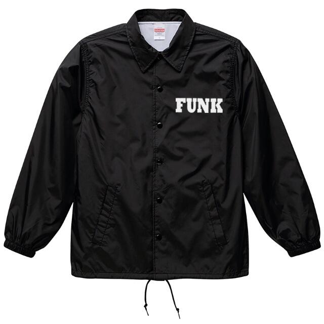 ☆新品☆FUNK COACH jacket コーチジャケット黒フッ素系撥水裏面