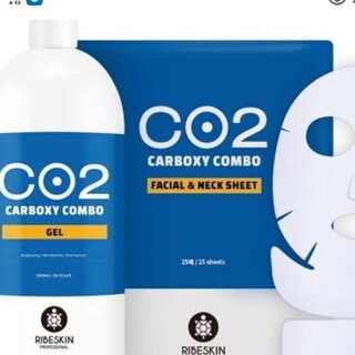 カーボキシー　炭酸ジェルパック　業務用ボトル一本＋シートパック25回分(パック/フェイスマスク)