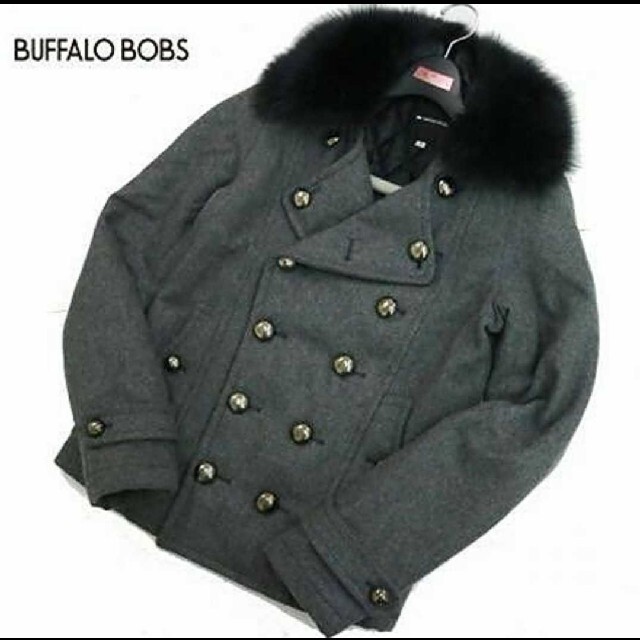 BUFFALO BOBS(バッファローボブス)のバッファローボブス 厚手 ファー 付き コート Buffalo bobs メンズのジャケット/アウター(ピーコート)の商品写真