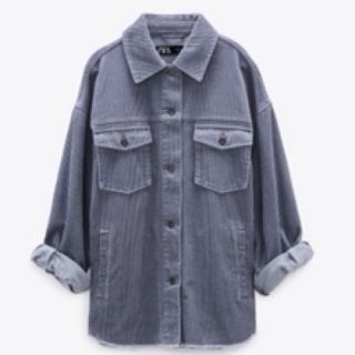 ザラ(ZARA)の【出品今週末まで】 ZARA  コーデュロイ　ジャケット　グレー(その他)