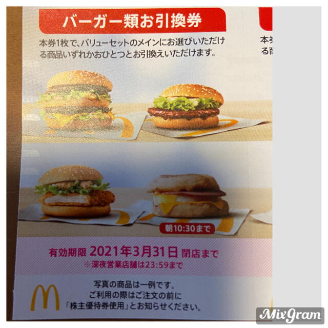 マクドナルド株主優待⭐︎バーガー12枚