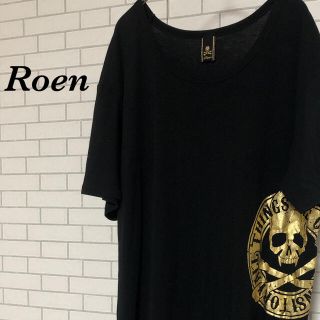 ロエン(Roen)のRoen(ロエン) Tシャツ　ブラック　スカル　デカロゴ(Tシャツ/カットソー(半袖/袖なし))