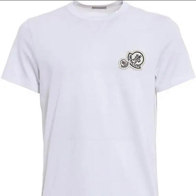 ★希少★ MONCLER Tシャツ Ｍ　ワッペン ホワイト モンクレール 完売