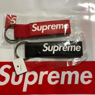 シュプリーム(Supreme)のsupreme webbing keychain 赤黒(その他)