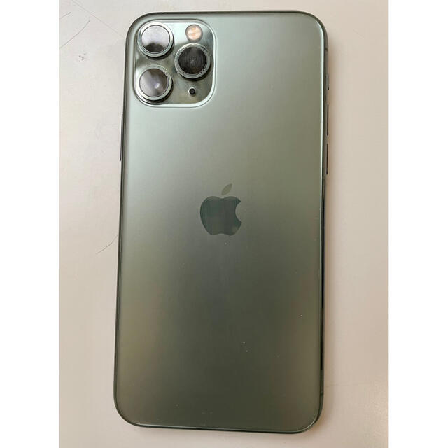 Apple(アップル)のiphone11pro 256G ミッドナイトグリーン　simフリー スマホ/家電/カメラのスマートフォン/携帯電話(スマートフォン本体)の商品写真