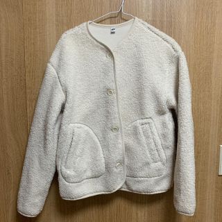 ユニクロ(UNIQLO)のユニクロ　ノーカラー　フリース(ノーカラージャケット)