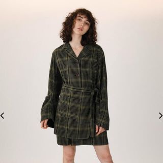 スライ(SLY)のSLY  CHECK WRAP SH ワンピース(ひざ丈ワンピース)