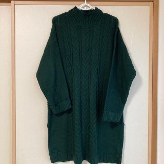 シマムラ(しまむら)の専用（グリーン＆グレー2着セット）(ひざ丈ワンピース)