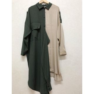 パメオポーズ(PAMEO POSE)のpameo pose HALF SHIRTS COAT ドッキングシャツ(トレンチコート)