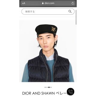 ディオールオム(DIOR HOMME)のDIOR AND SHAWN stussy ベレー帽(キャップ)